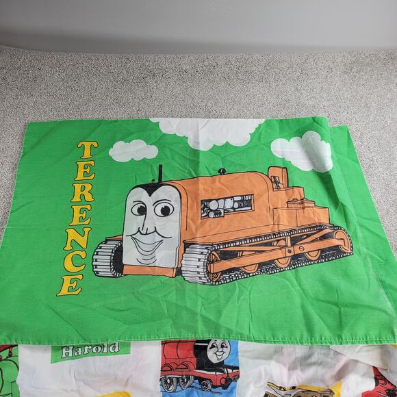VINTAGE Thomas The Train Twin Fitted Sheet & Pillowcase Kids Home Beddings 1992 - Picture 5 of 11